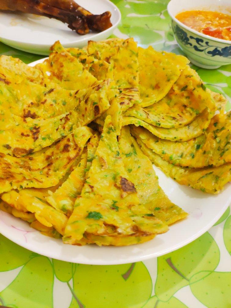 胡萝卜西葫芦鸡蛋饼