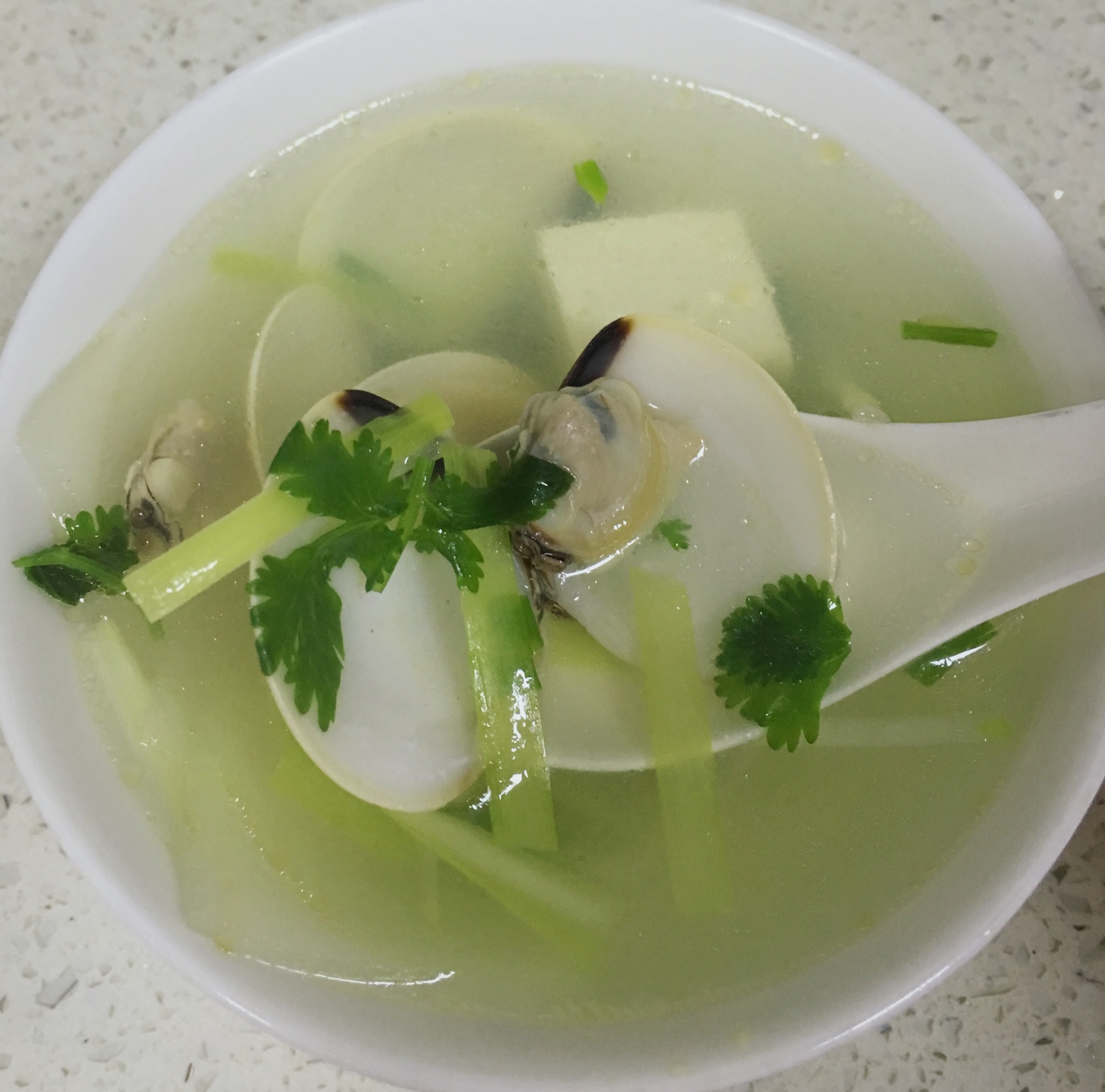 冬瓜豆腐蛤蜊汤