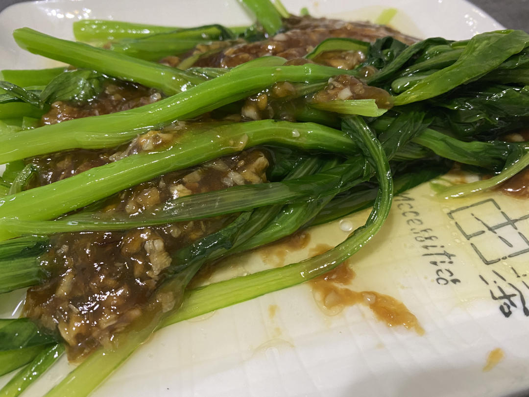 🔥比肉好吃的蒜蓉蚝油菜心！好吃不胖系列