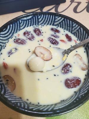 在日本也能吃到补气血的酒酿圆子甜汤的做法 步骤4
