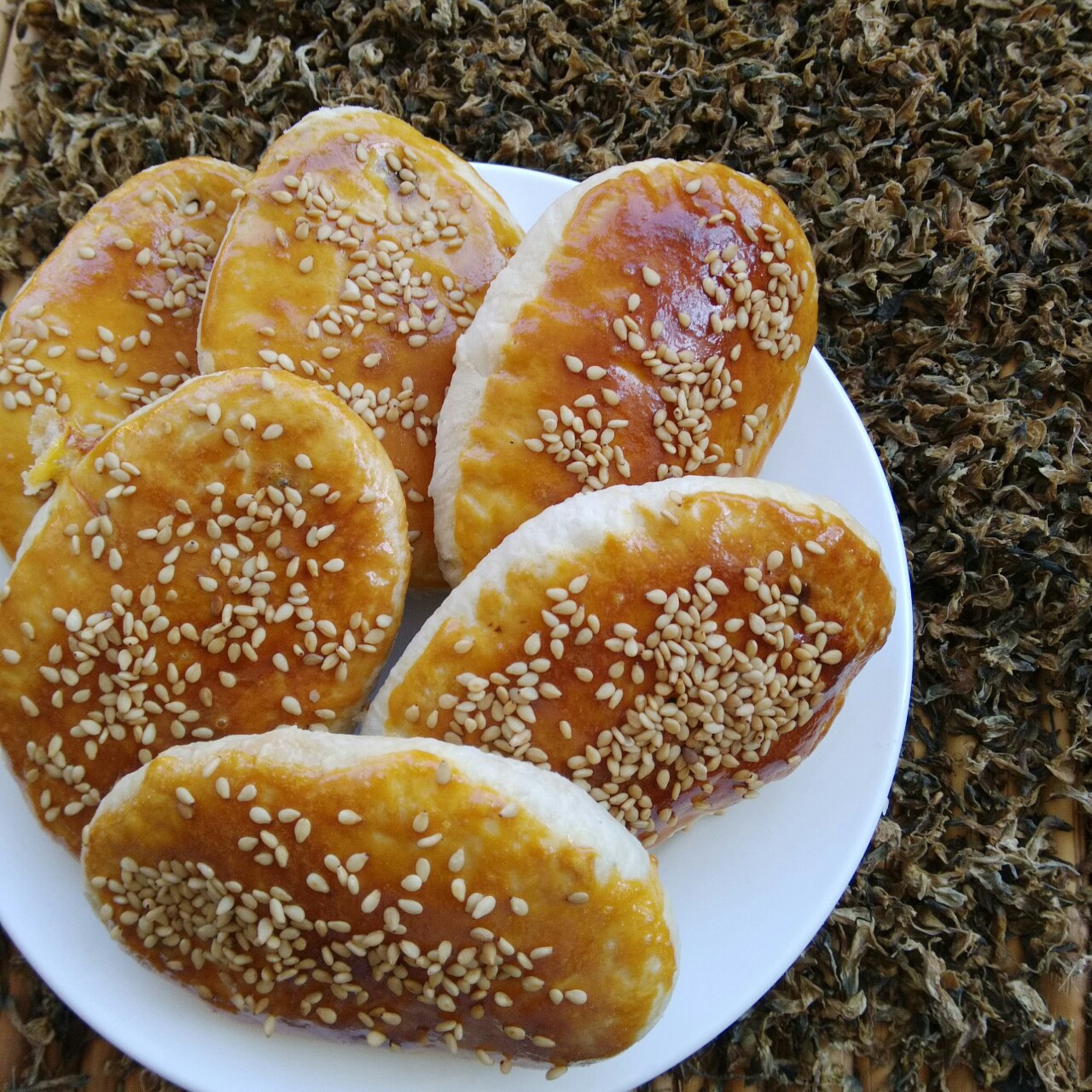 芝麻椒盐牛舌饼（北京小吃）