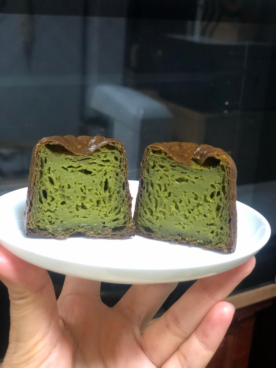 波尔多可露丽（鸳鸯奶茶与抹茶）—便宜钢模无需震面糊