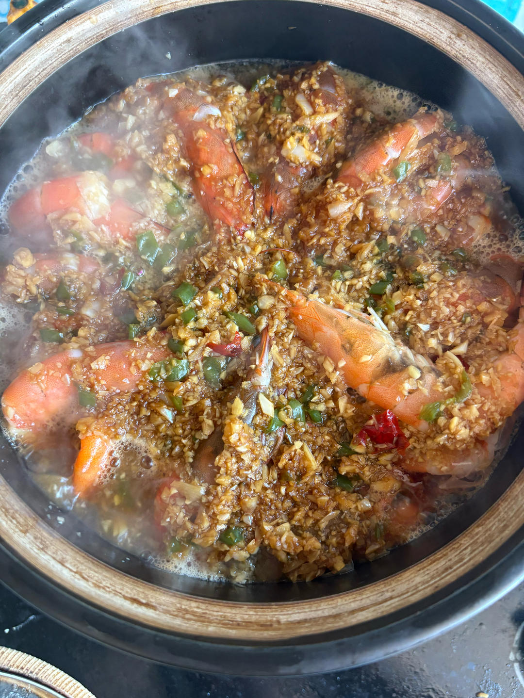 蒜蓉粉丝鲜虾煲