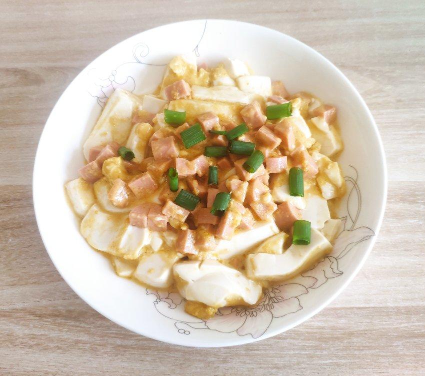 老丁的私房菜-蟹黄豆腐