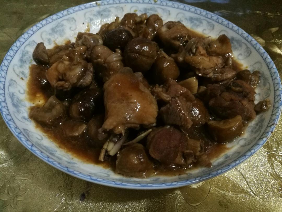 板栗烧鸡