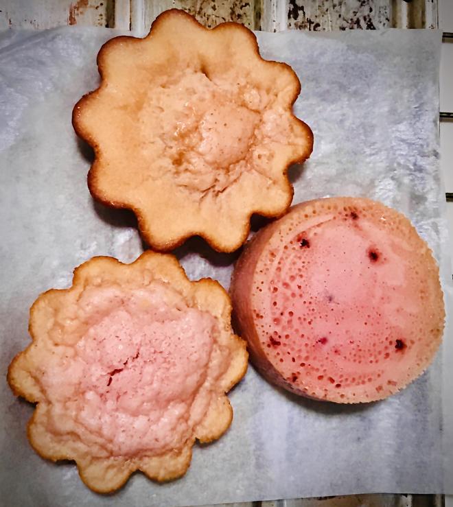 粉色花朵巴斯克蛋糕-用蛋白粉代替部分低筋粉～低碳水高品质的做法