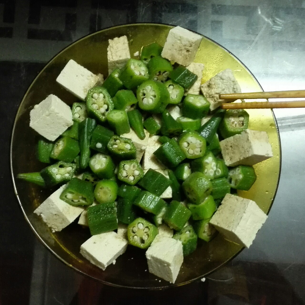 秋葵嫩豆腐&秋葵存储小方法