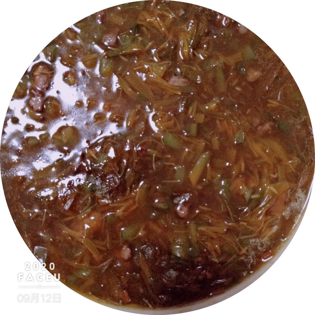 一次成功的自制豆腐脑（黄花菜卤汁也可以拌面条）