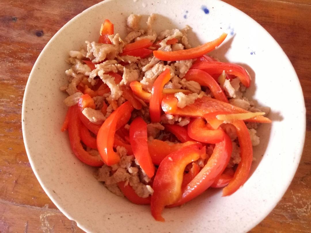 红椒肉丝（甜椒肉丝）