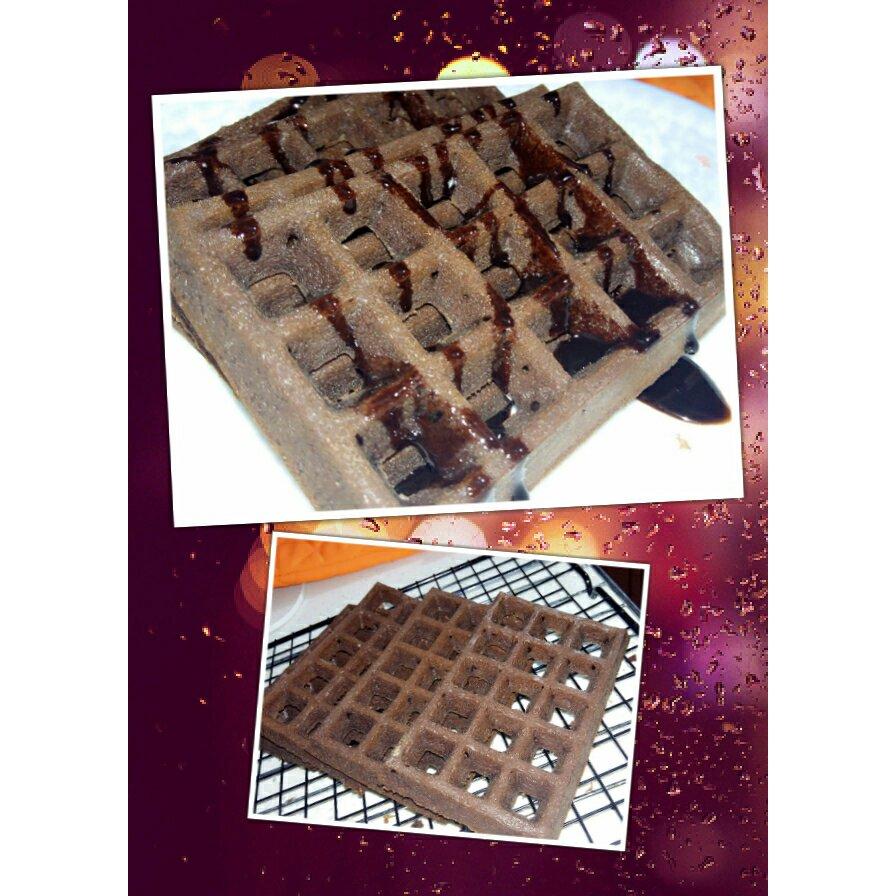 可可糯米华夫饼