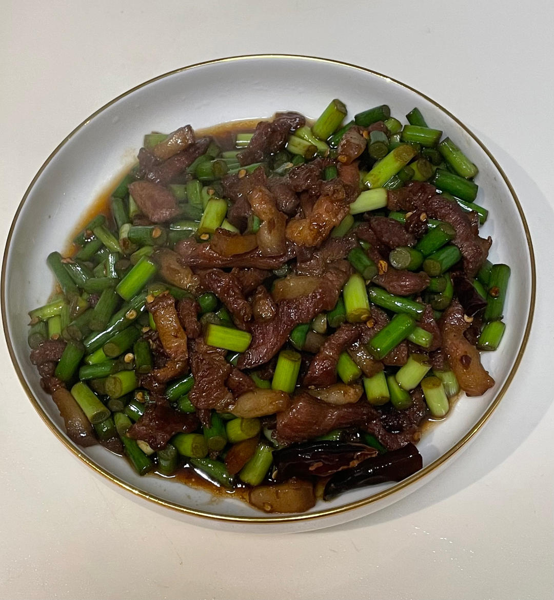 蒜薹炒肉丝