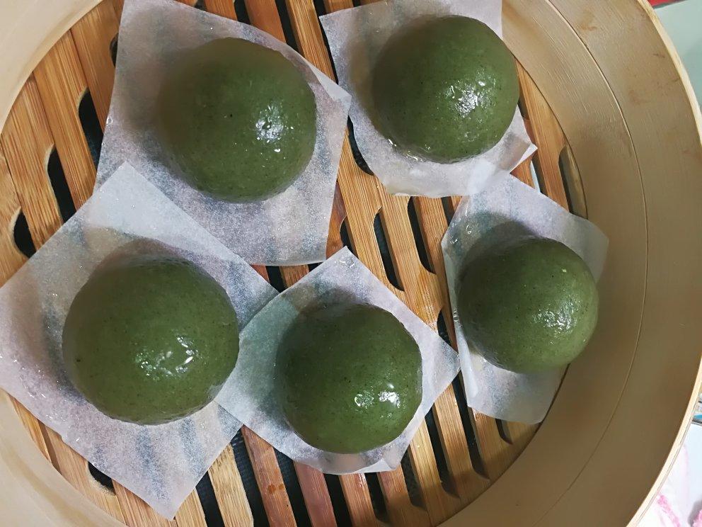 网红青团～～咸蛋黄肉松青团