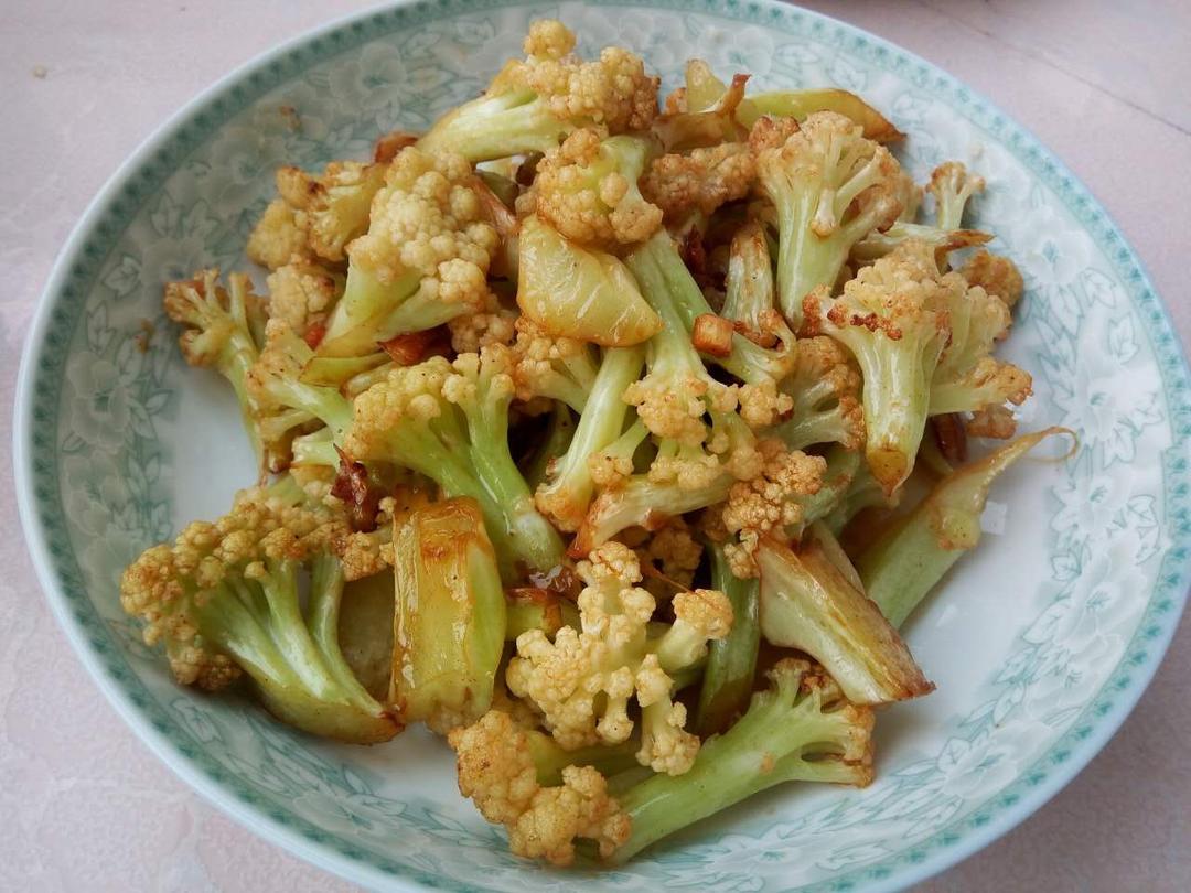 生炒有机菜花的做法