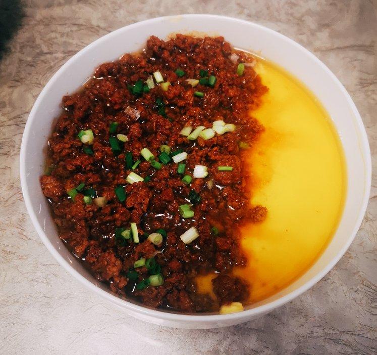肉末豆腐蒸蛋