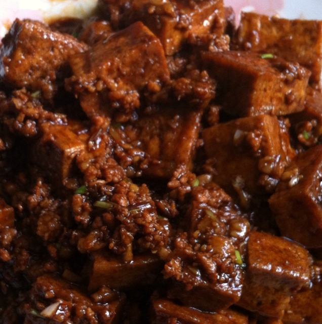红烧肉沫豆腐