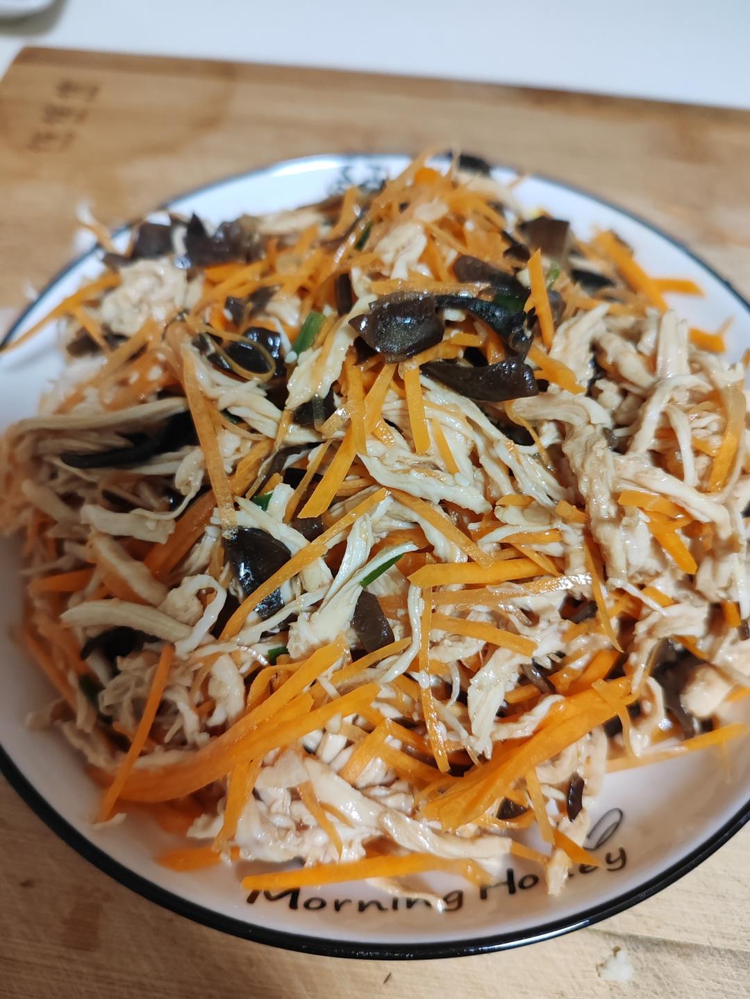 减脂健身｜凉拌手撕鸡丝（香辣&麻油版）