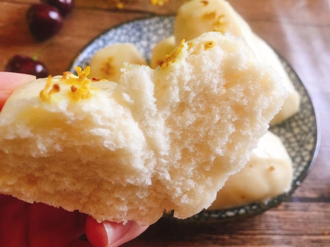 甜momo做的【一次性发酵·宝宝桂花馒头】(10m )