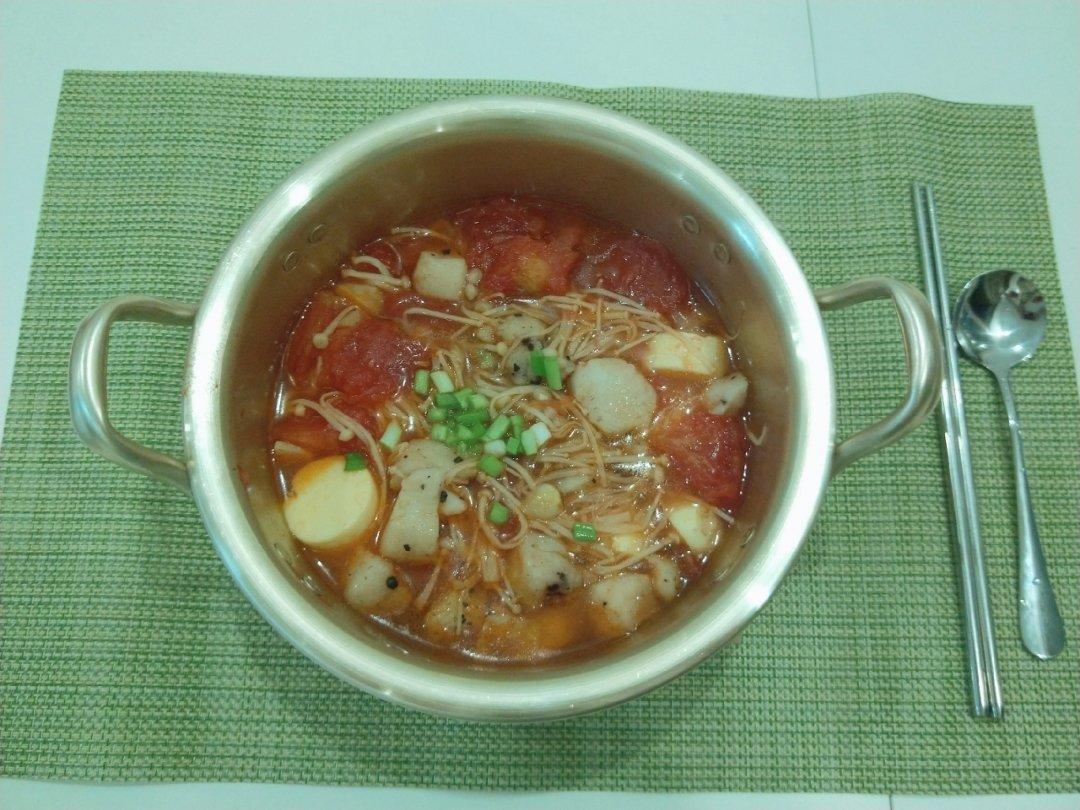 番茄金针菇巴沙鱼（龙利鱼）