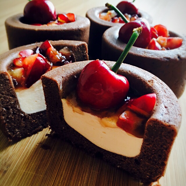 （堡尔美克）可可蛋糕杯芝士夹心（内含脱模方法）--Bowl maker's majic