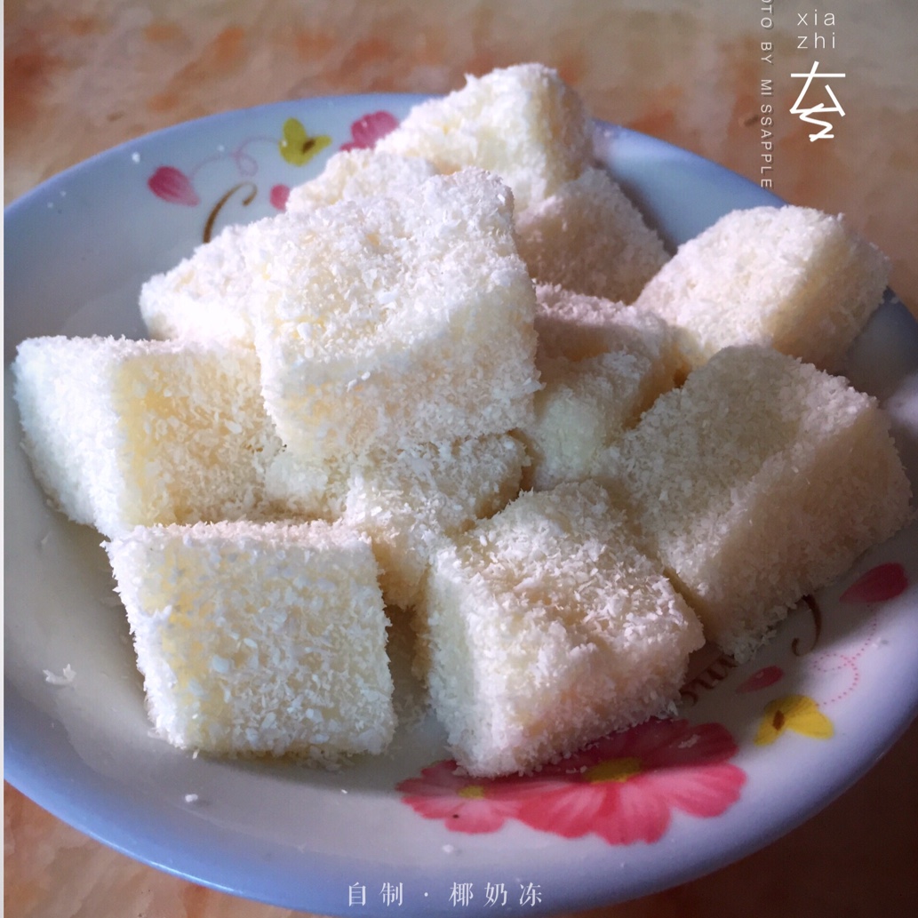 椰子奶糕（附上脆炸鲜奶做法）