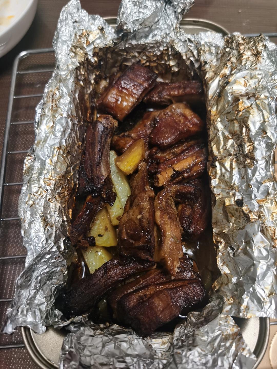 蒜香土豆肋排（烤箱版）