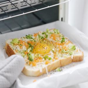 快手早餐🥣脆脆的鸡蛋烤吐司的做法 步骤3