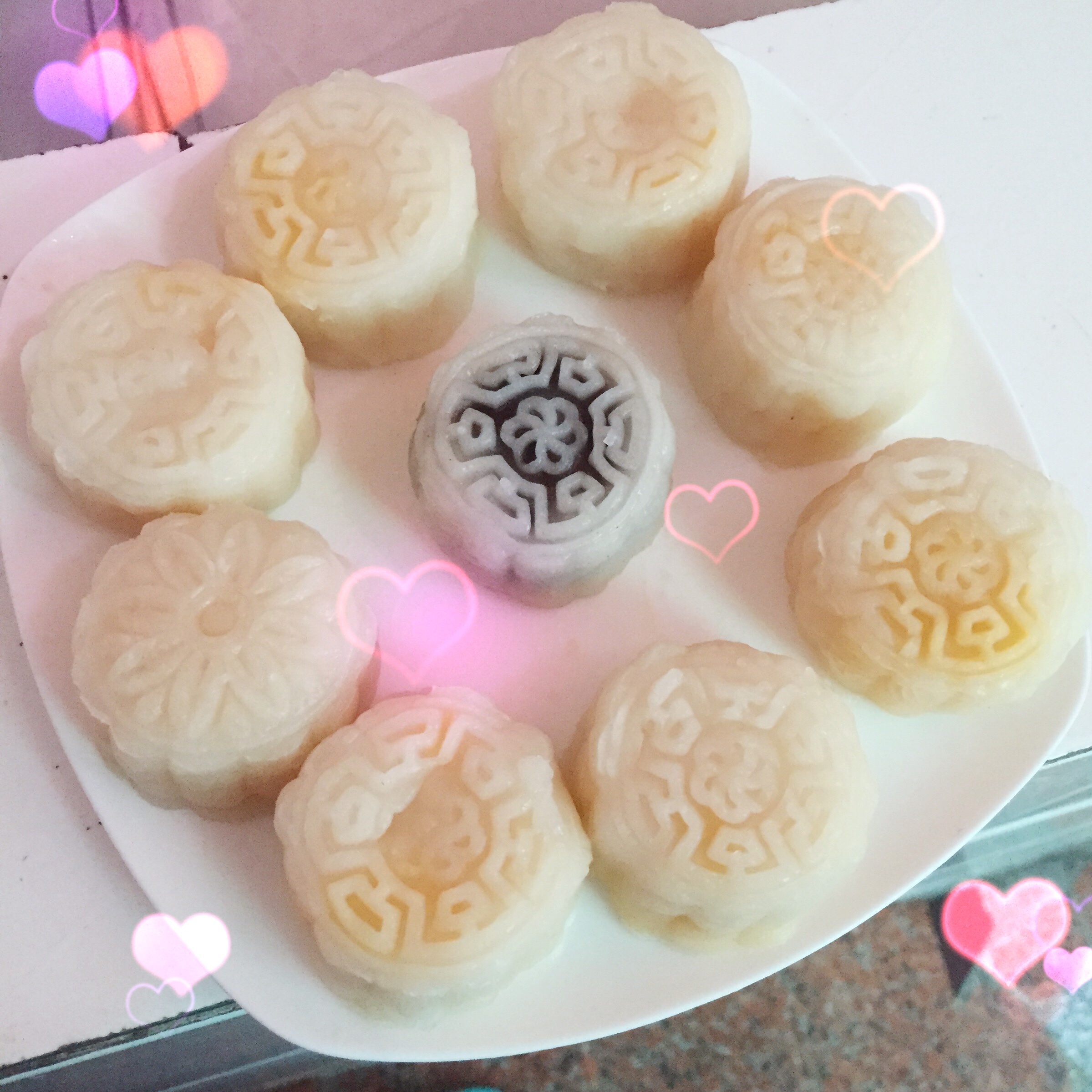 芒果芝士冰皮月饼