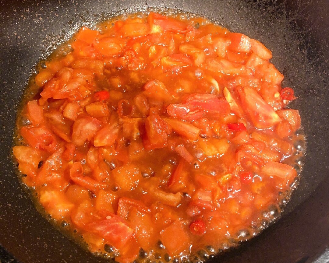 番茄汤饭的做法 步骤3