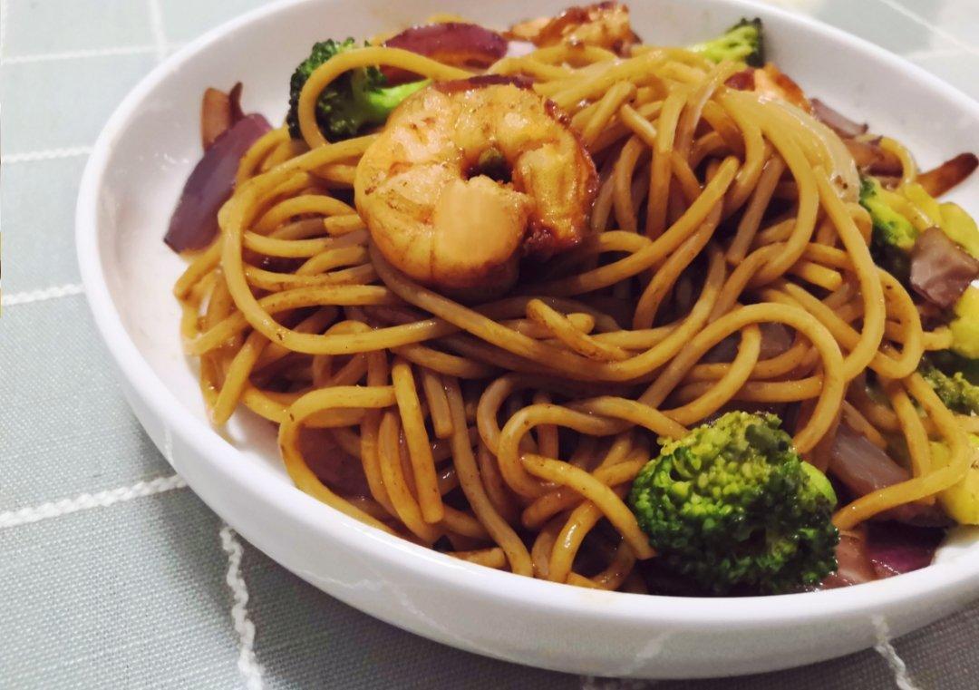 减脂|美味又低脂的虾油虾仁意大利面