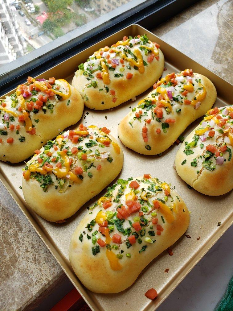 香葱火腿肉松面包