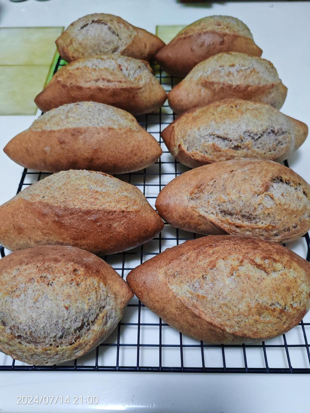 口感非常好的50%全麦主食餐包