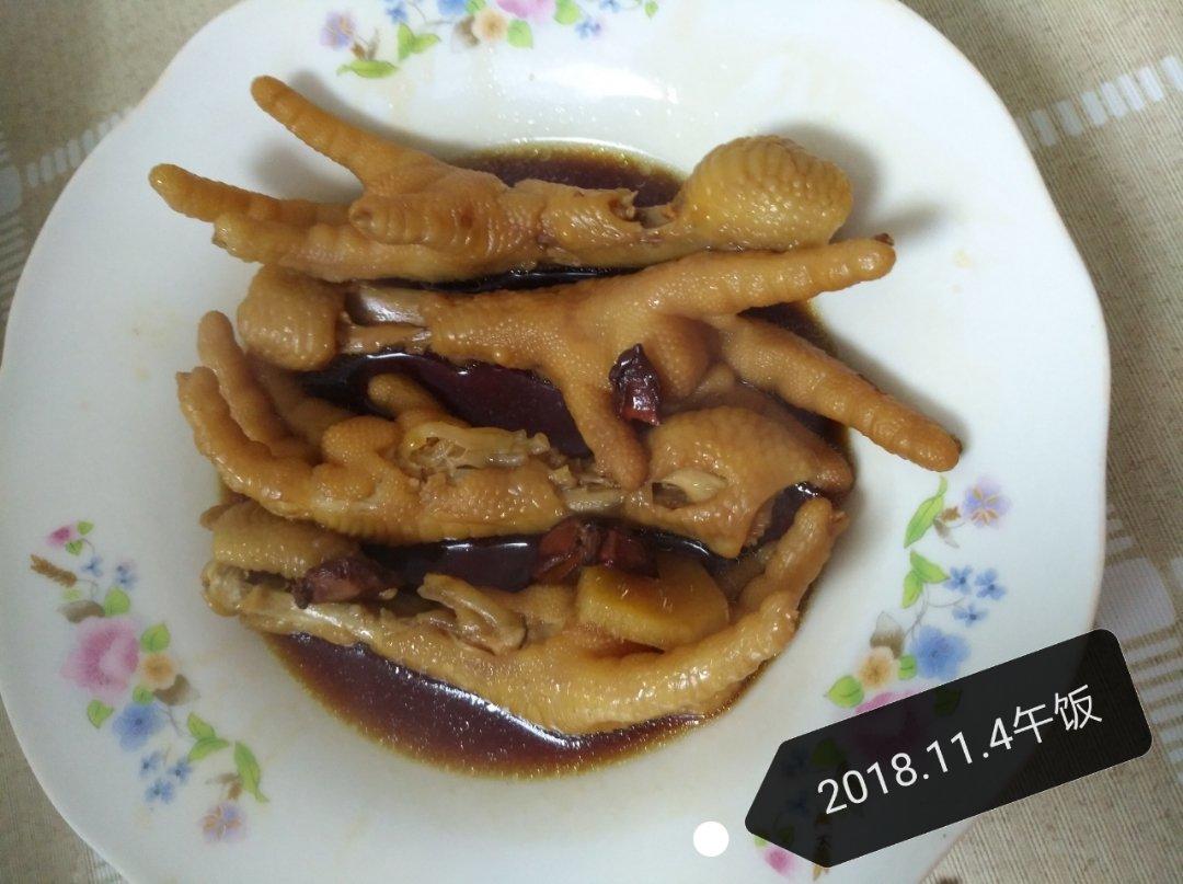 电饭锅脱骨红烧鸡爪