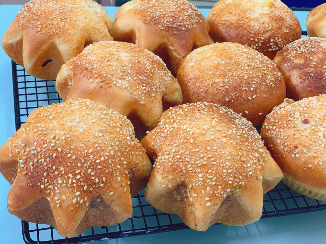 玉米火腿沙拉包，冷藏发酵流程示范