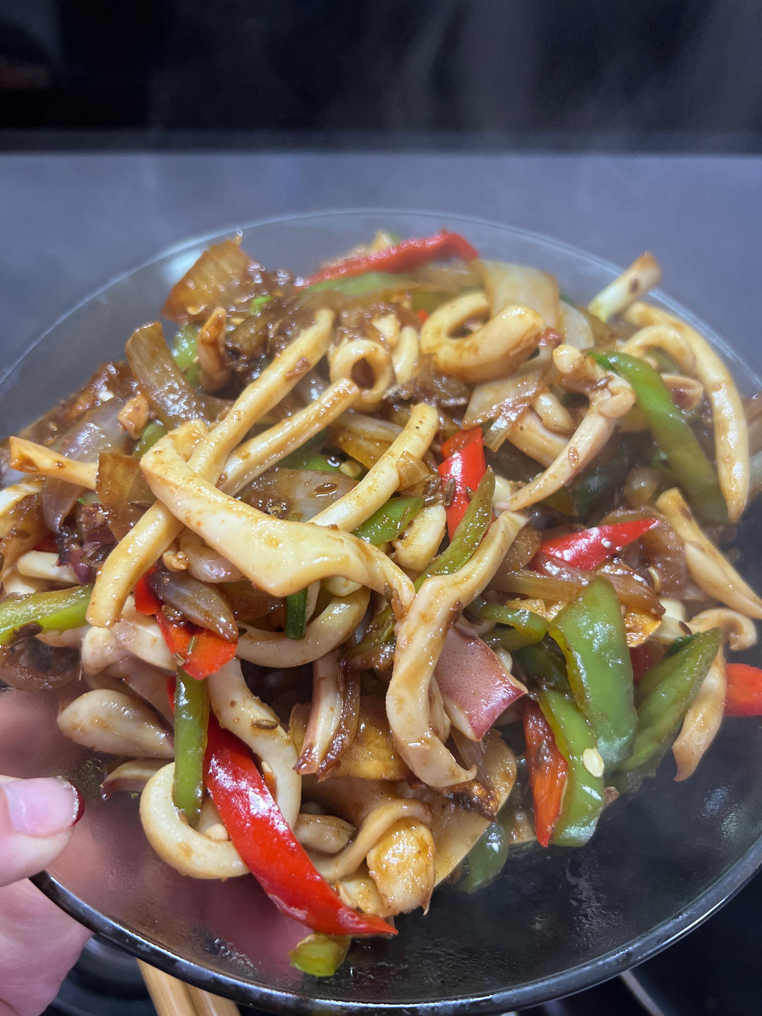洋葱爆炒鱿鱼