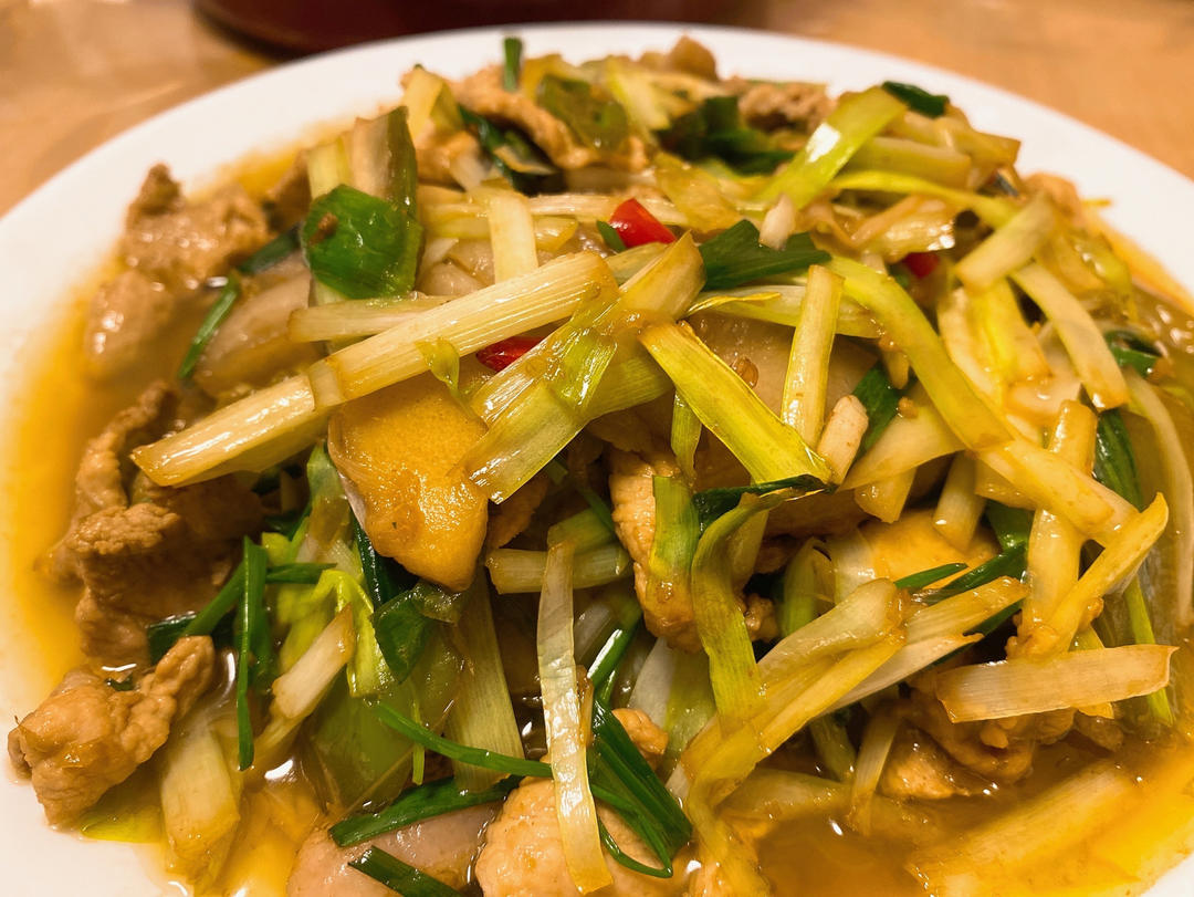 最好吃的韭黄炒肉