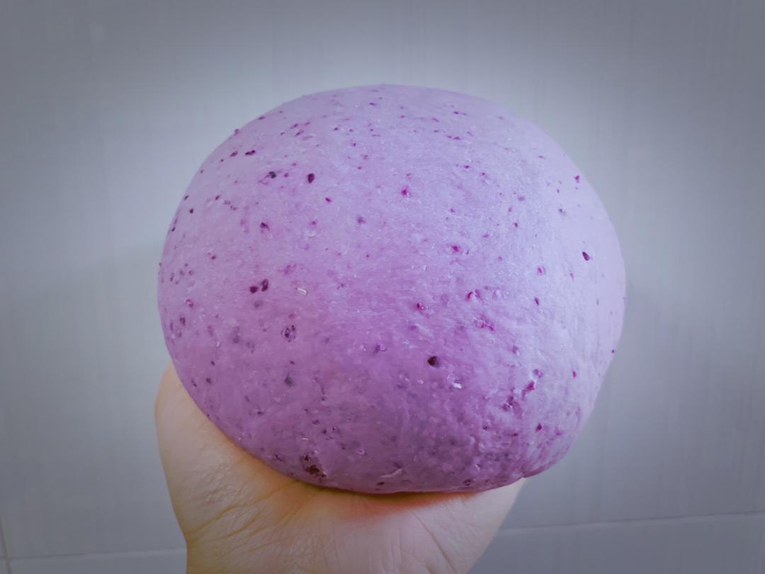 无水紫甘蓝面团的做法