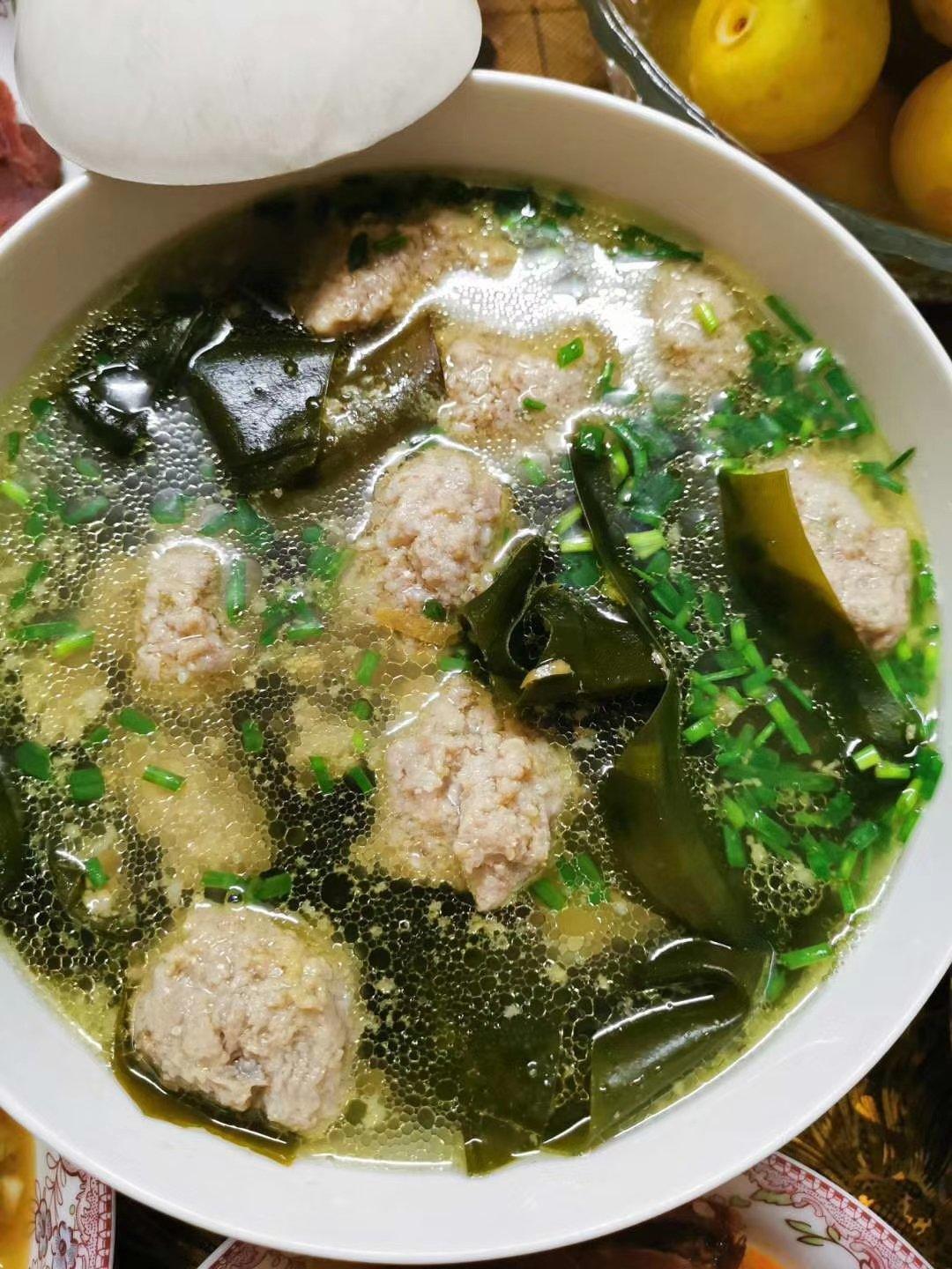 海带肉丸汤