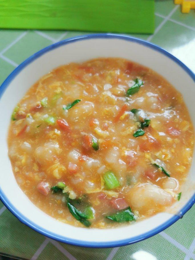 西红柿鸡蛋疙瘩汤