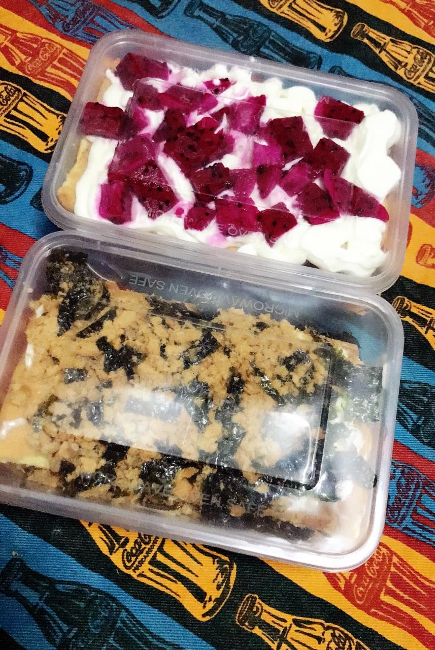 简单快手的便当饭盒水果盒子蛋糕
