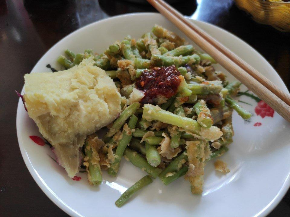 蒸豆角