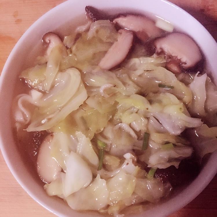 包菜冬菇面