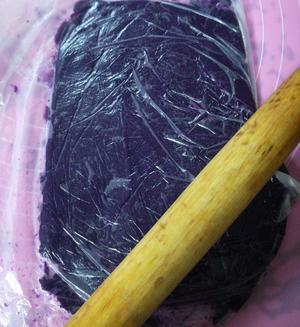 O添加的紫薯粉的做法 步骤4