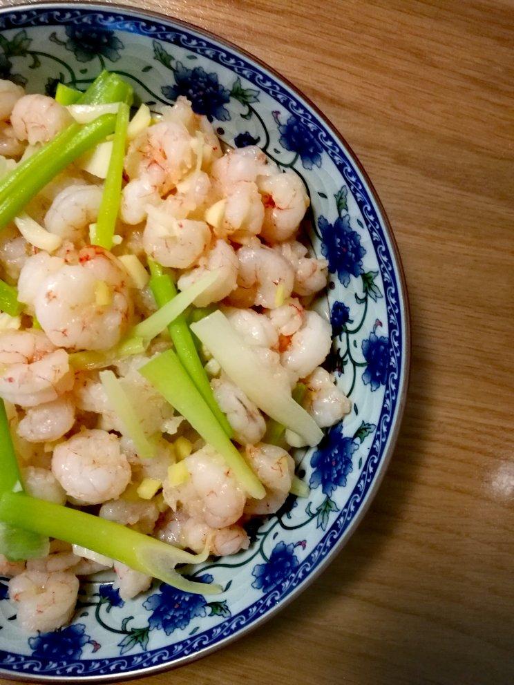 葱爆虾仁