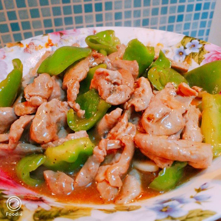 青椒炒肉片