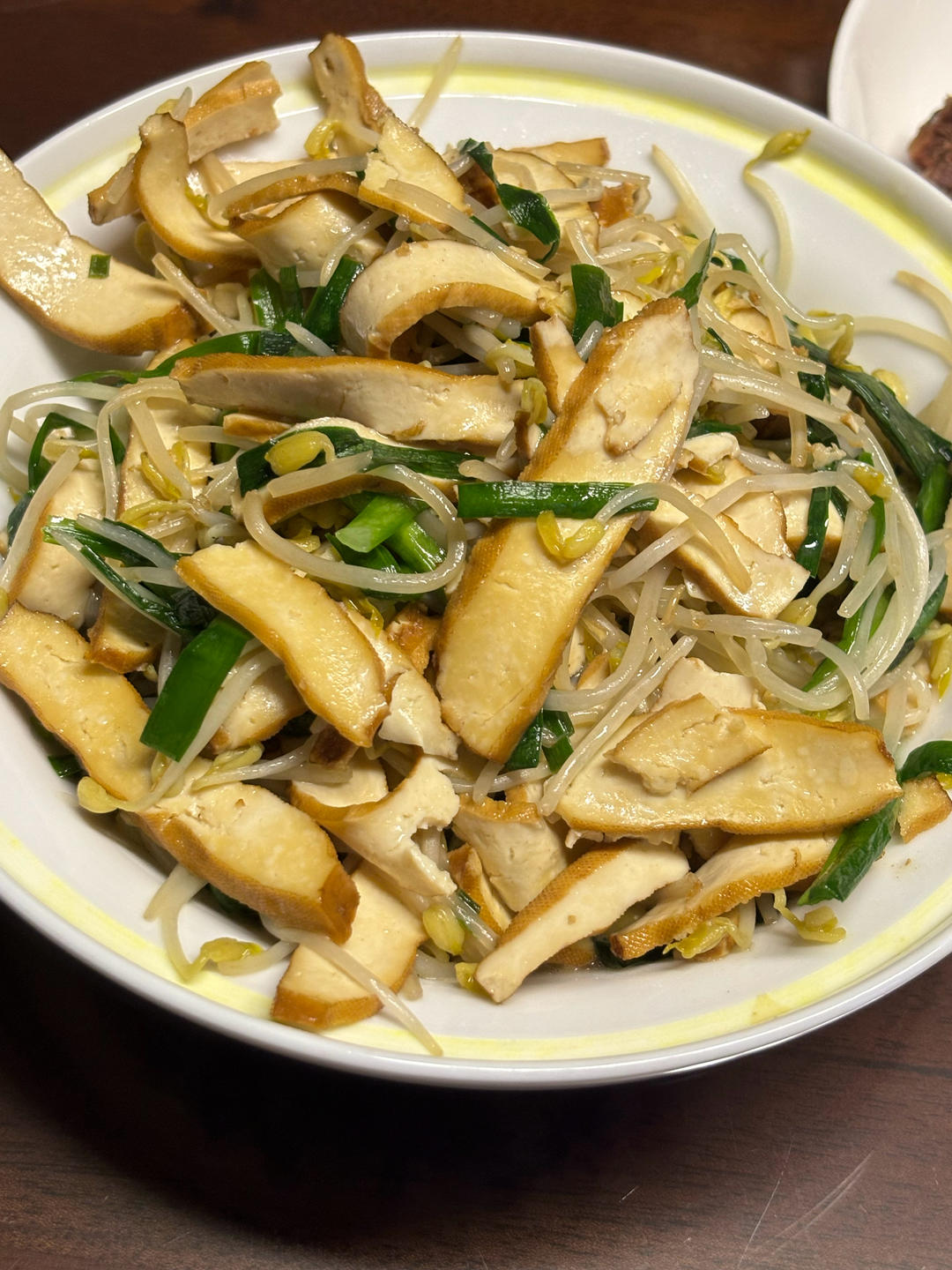 豆芽炒香干