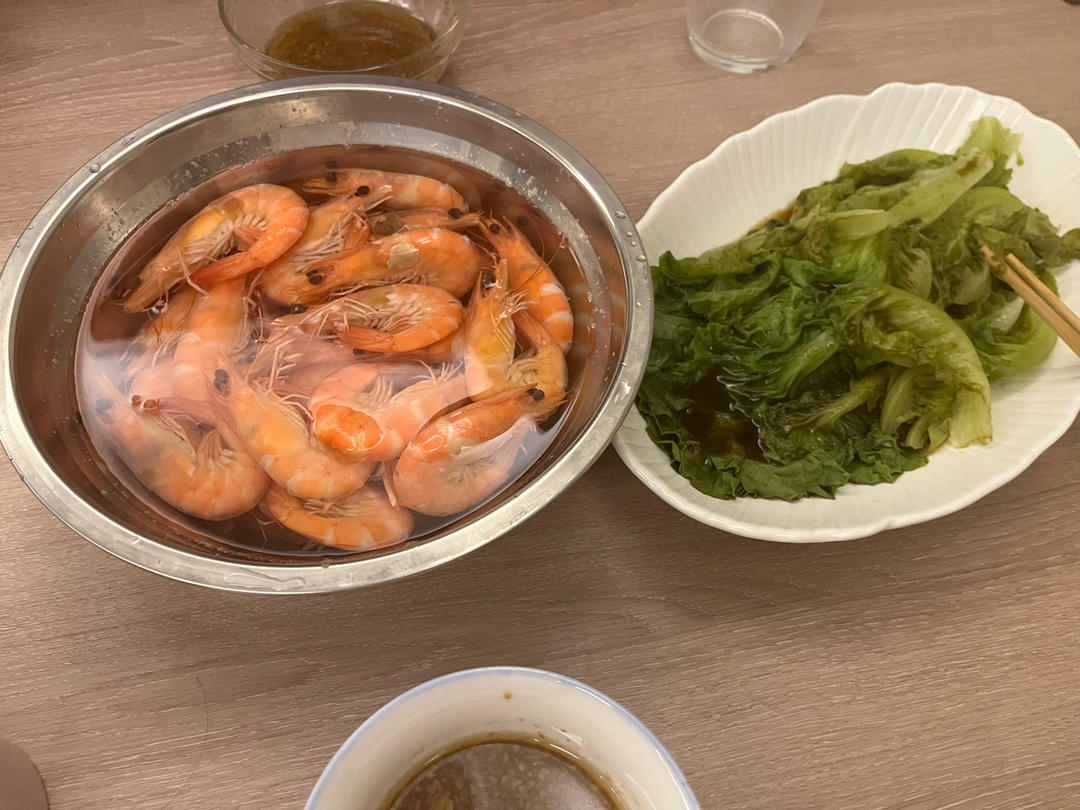 清水煮斑点虾