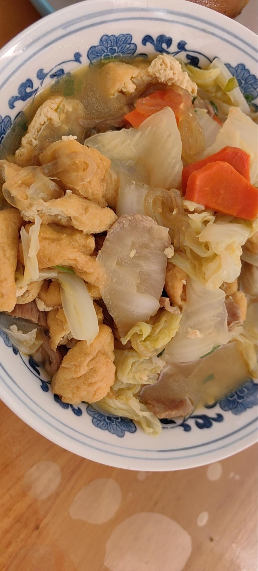 白菜焖豆泡