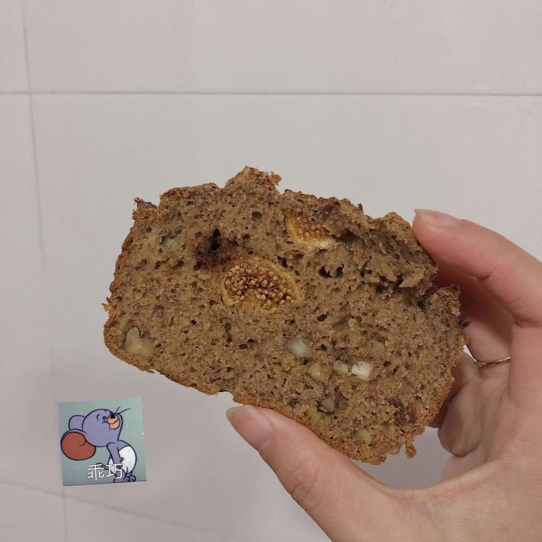 100%全谷物香蕉快手面包丨健康·烘焙