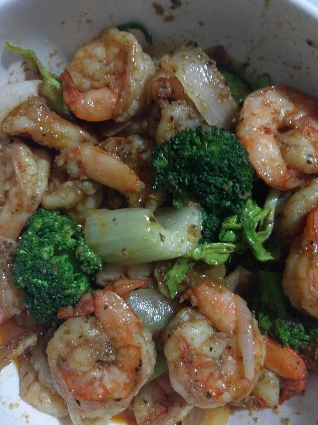 cajun 风味虾，蒜蓉味