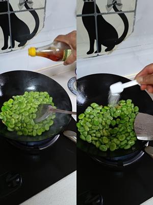 炒青蚕豆的做法 步骤4